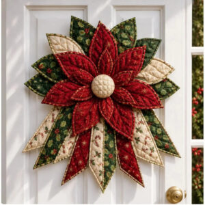 Kranzella – DIY Quilt-Kerstkranz zum Selbernähen, für die Haustür