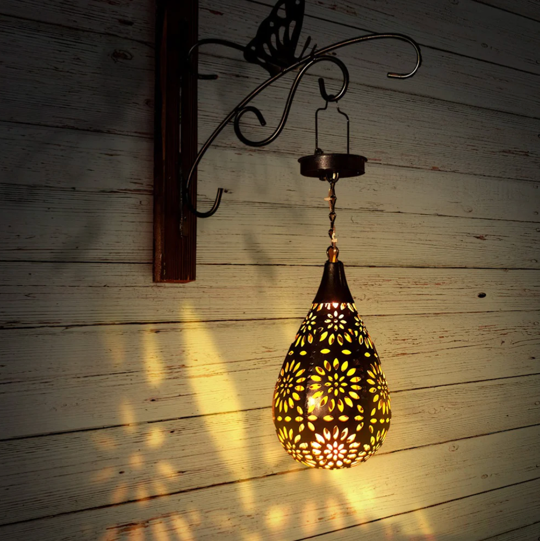 LumiaDrop – Vintage Solar-Hängelaterne mit Schatteneffekt - Image 4