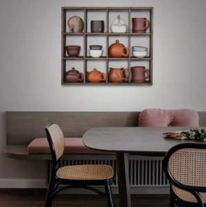Cubola – Massivholz-Standregal für Vitrine & Deko