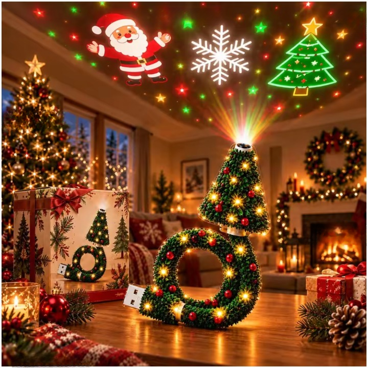 Sternalux – Weihnachts-Projektorlampe mit Lichtmustern