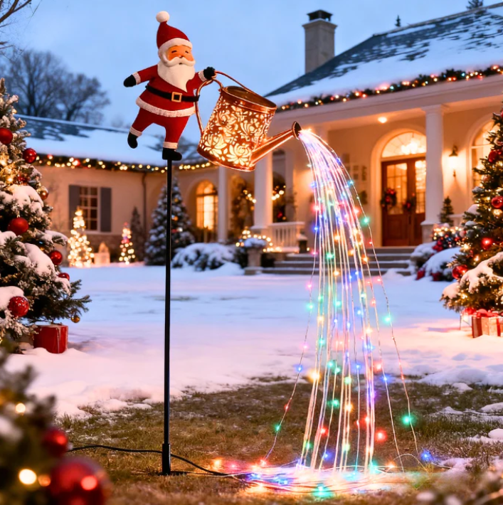 Solarbetriebene Weihnachtsmann-Gartensteckleuchte - Image 3