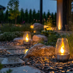 Flammora – Solar-LED-Windlicht mit Flammeneffekt